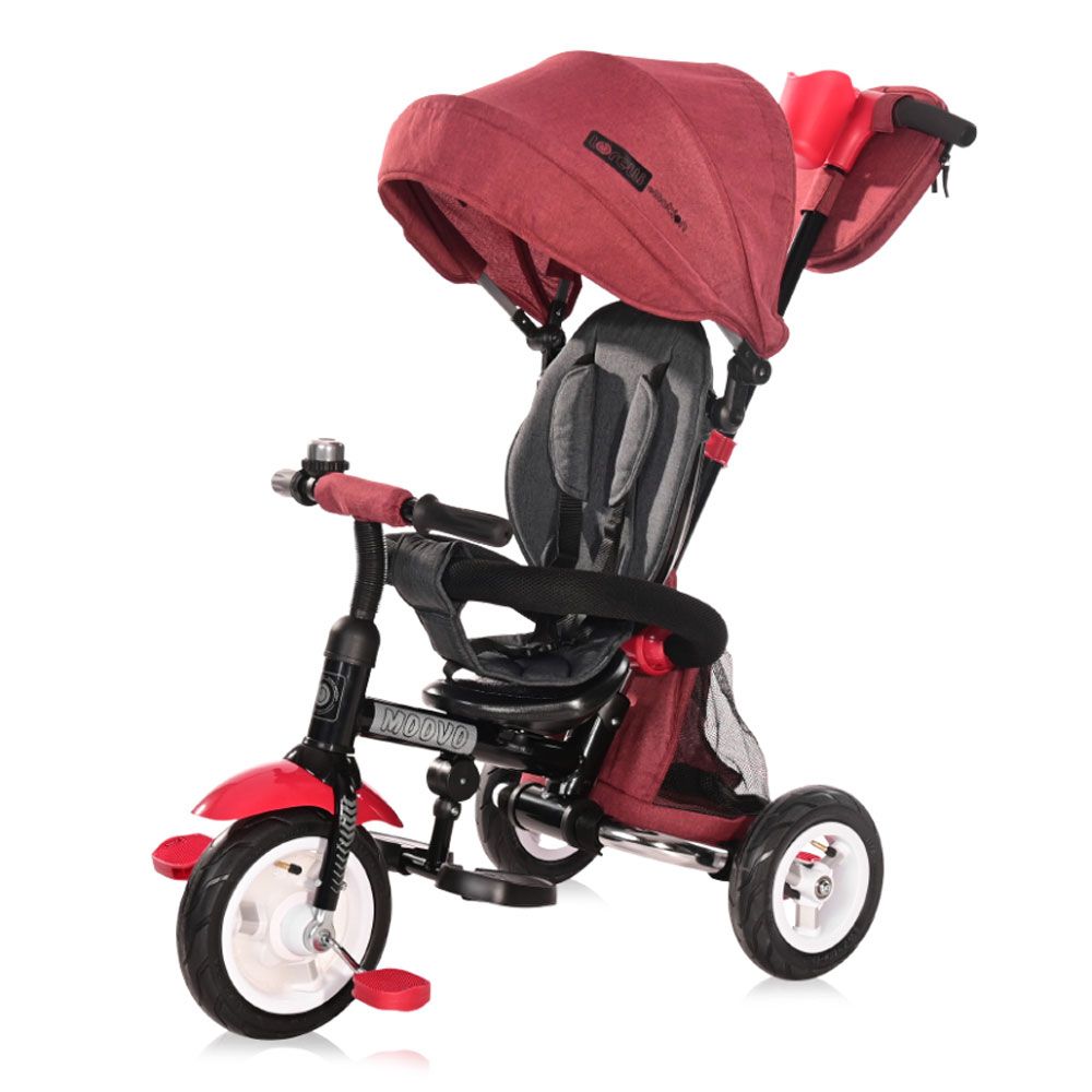 Tricicleta cu parasolar Lorelli Moovo Air Red Black Luxe - poza 1