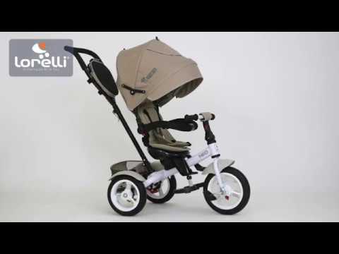 Tricicleta cu parasolar Lorelli Neo Air 2020 Red Black Luxe - poza 2