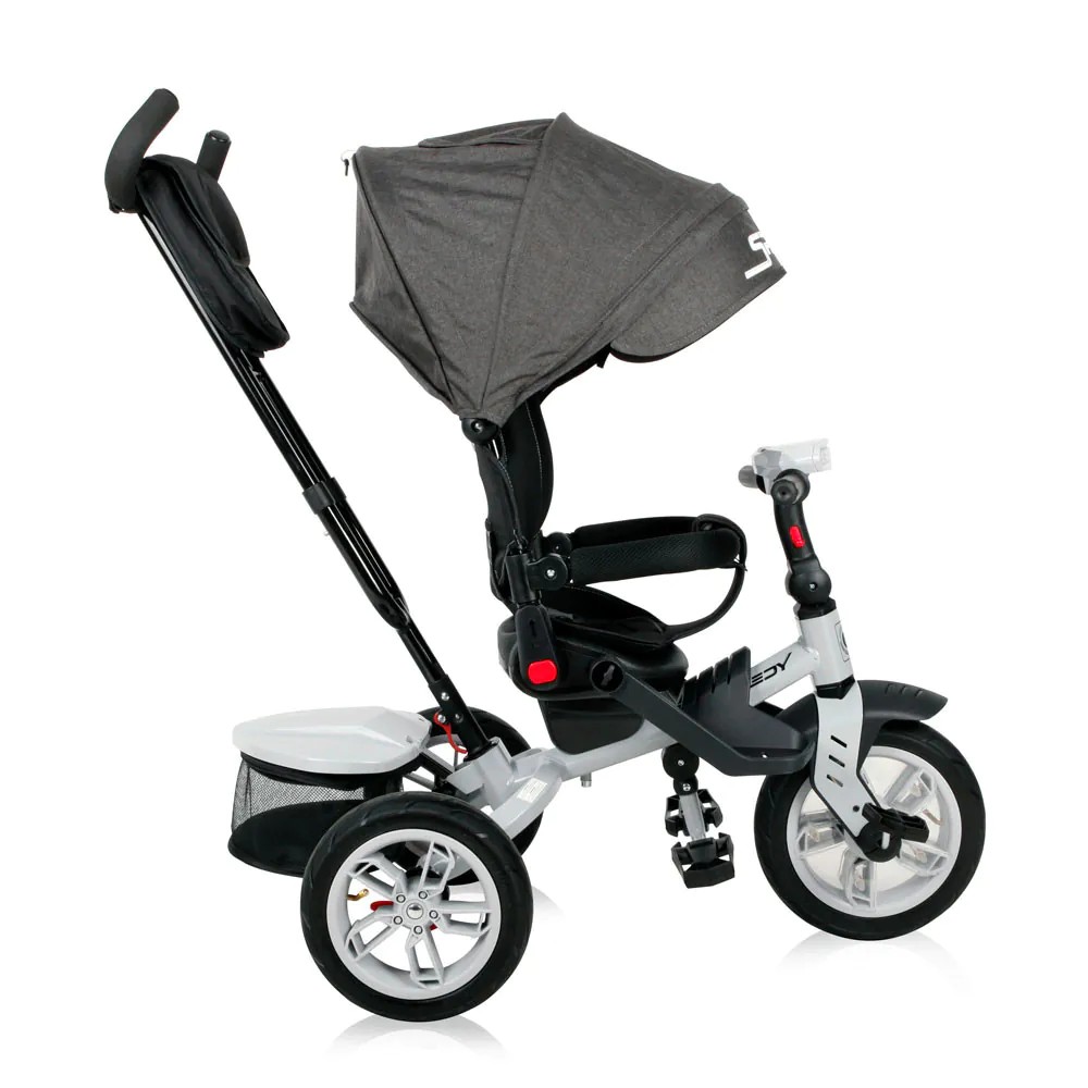 Tricicleta cu parasolar si scaun rotativ Lorelli Speedy Air Neagra - poza 5