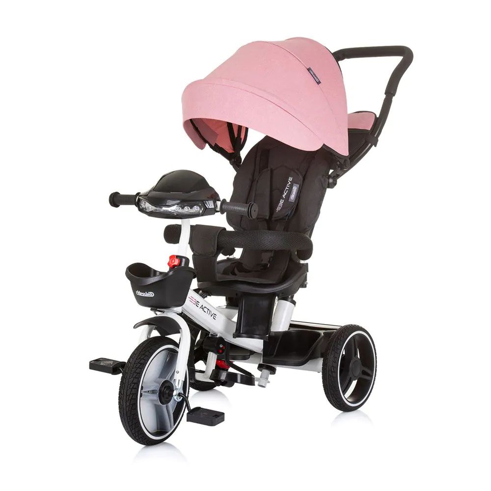 Tricicleta cu scaun reversibil Chipolino Be Active 2024 Pink - poza 1