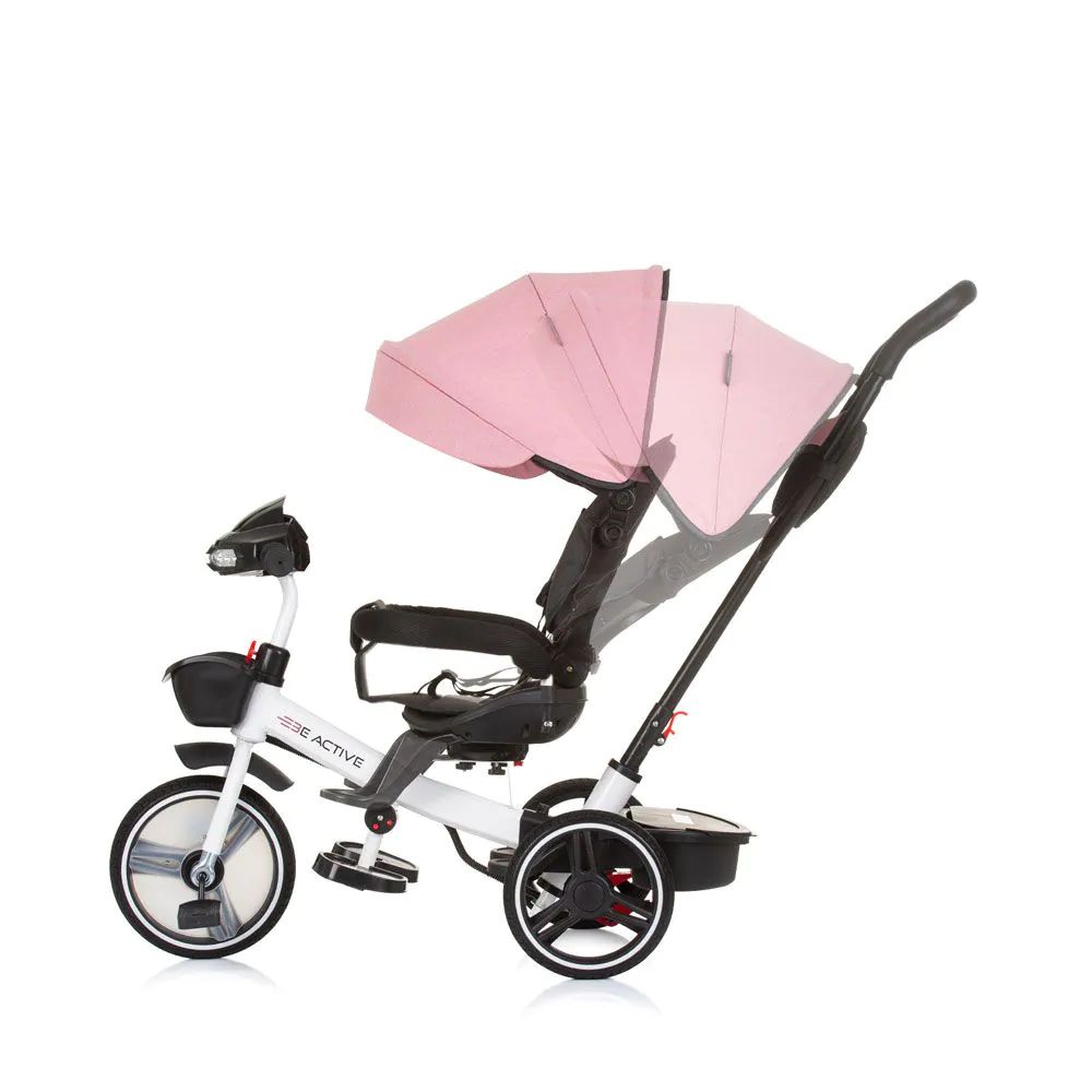 Tricicleta cu scaun reversibil Chipolino Be Active 2024 Pink - poza 4
