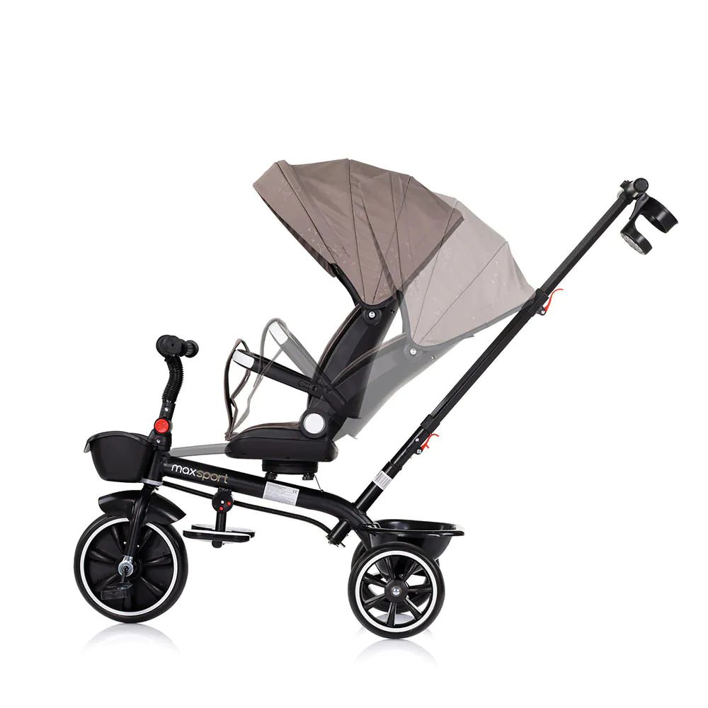Tricicleta cu scaun reversibil Chipolino Max Sport 2025 Tiramisu - poza 4