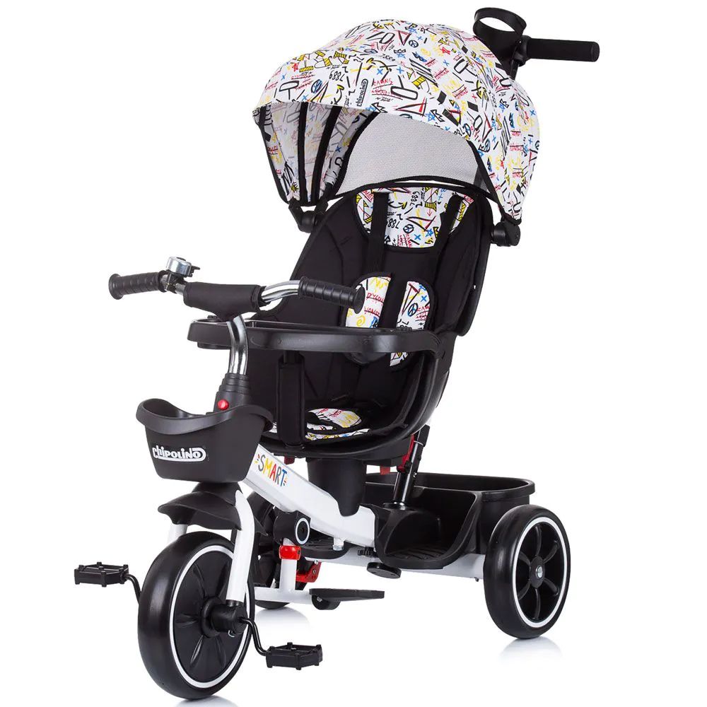 Tricicleta cu scaun rotativ Chipolino Smart 360 Alb - poza 1