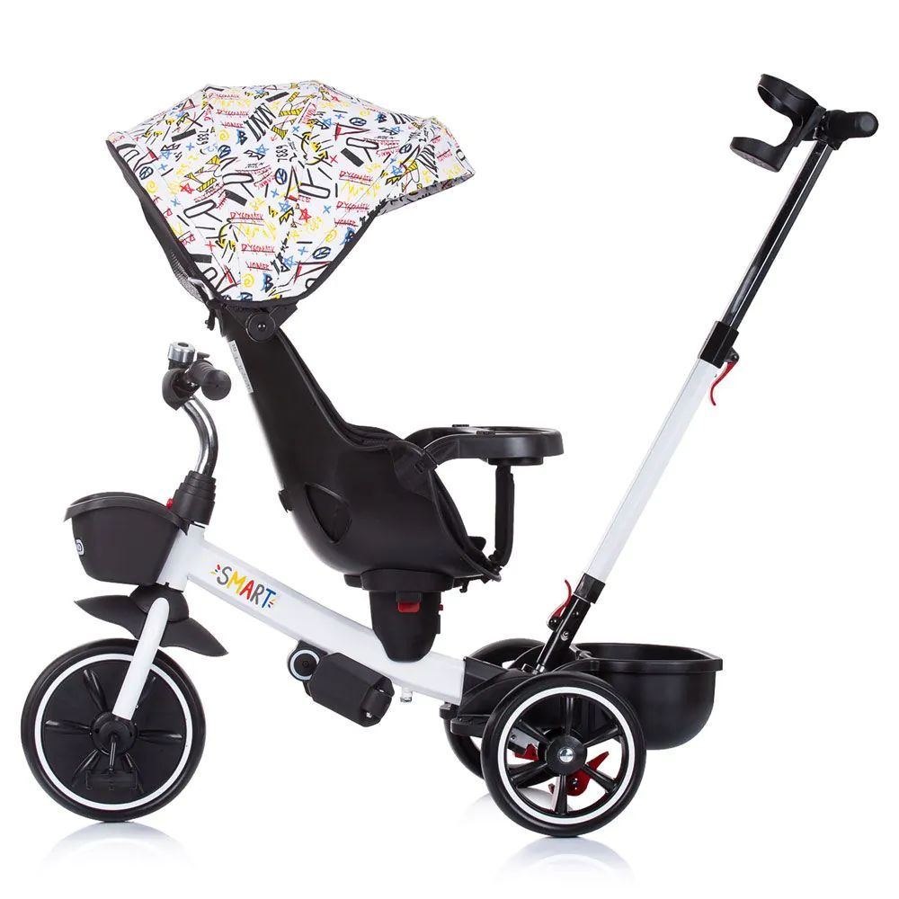 Tricicleta cu scaun rotativ Chipolino Smart 360 Alb - poza 3