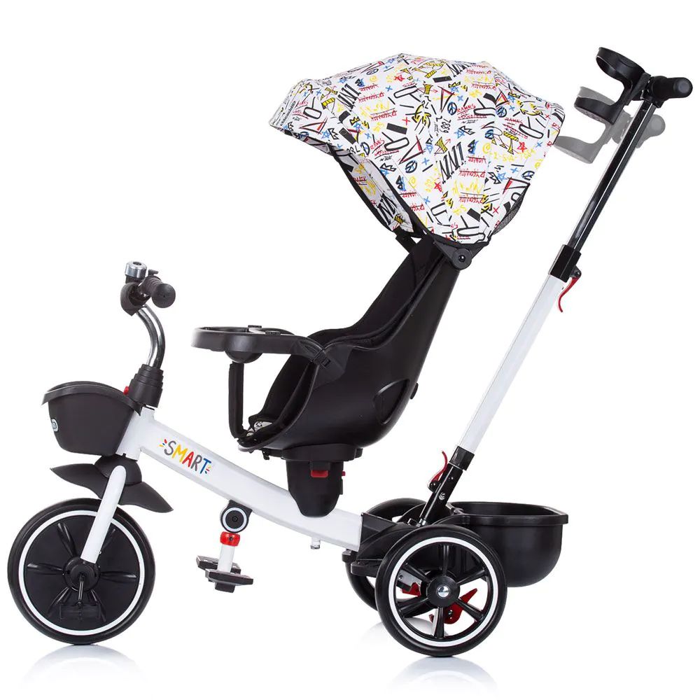 Tricicleta cu scaun rotativ Chipolino Smart 360 Alb - poza 4