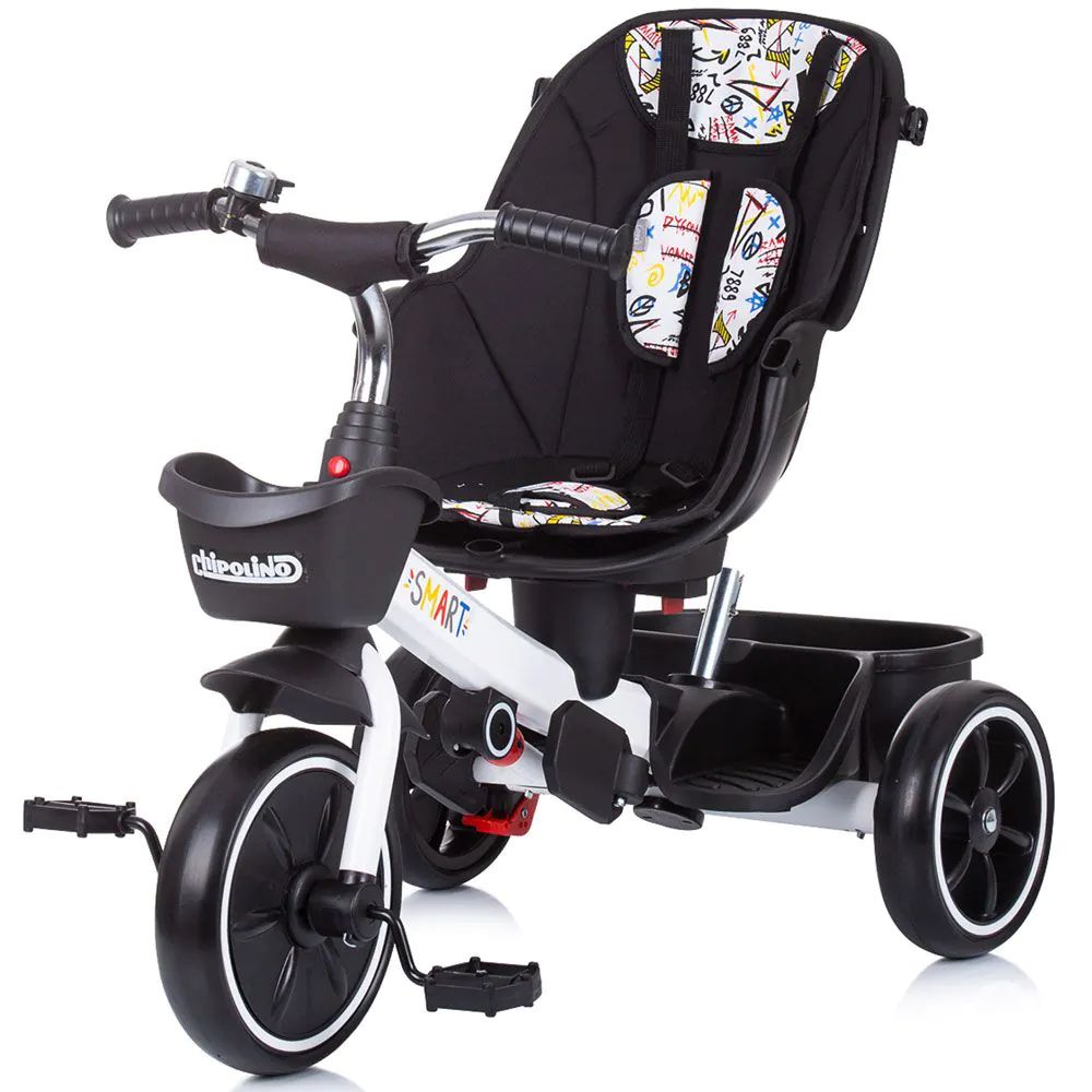 Tricicleta cu scaun rotativ Chipolino Smart 360 Alb - poza 5