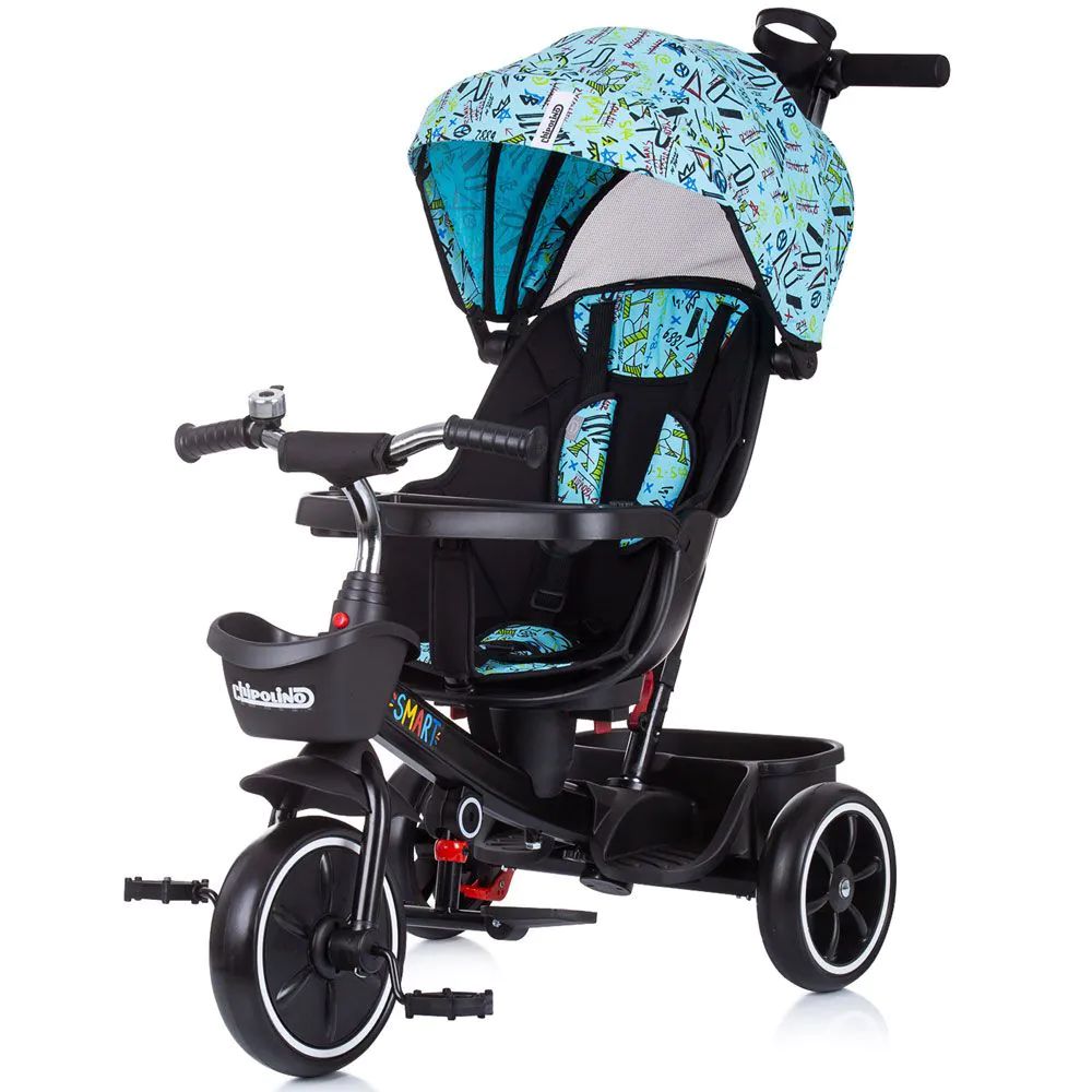 Tricicleta cu scaun rotativ Chipolino Smart 360 Albastru - poza 1