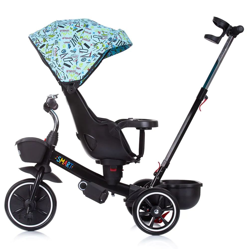 Tricicleta cu scaun rotativ Chipolino Smart 360 Albastru - poza 4