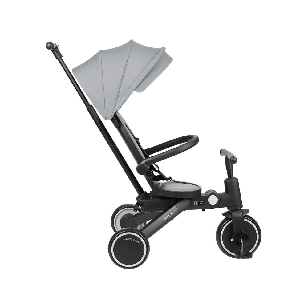 Tricicleta pliabila 8 in 1 Kikka Boo Trix 2 360 2025 Gri - poza 4