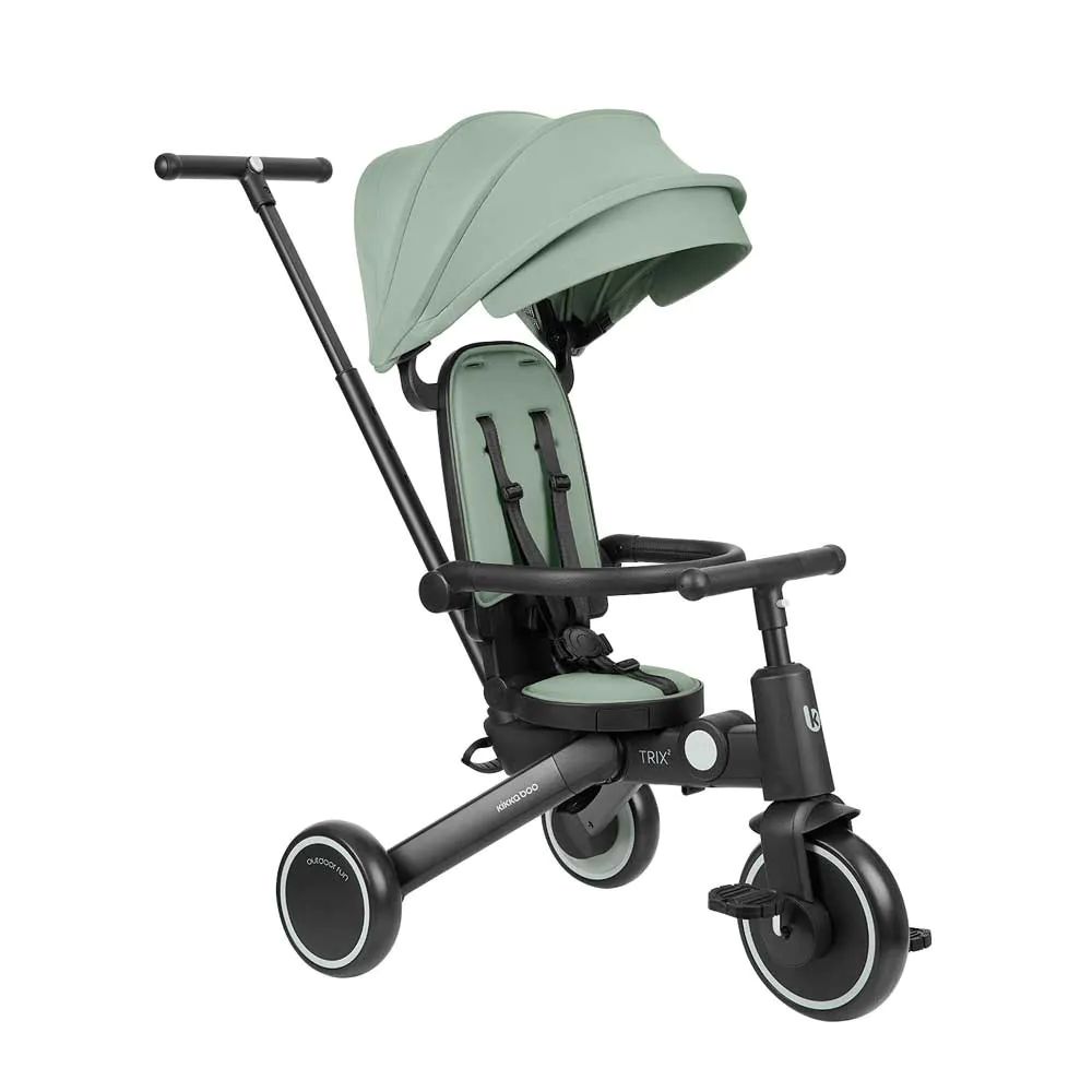 Tricicleta pliabila 8 in 1 Kikka Boo Trix 2 360 2025 Verde Menta - poza 2