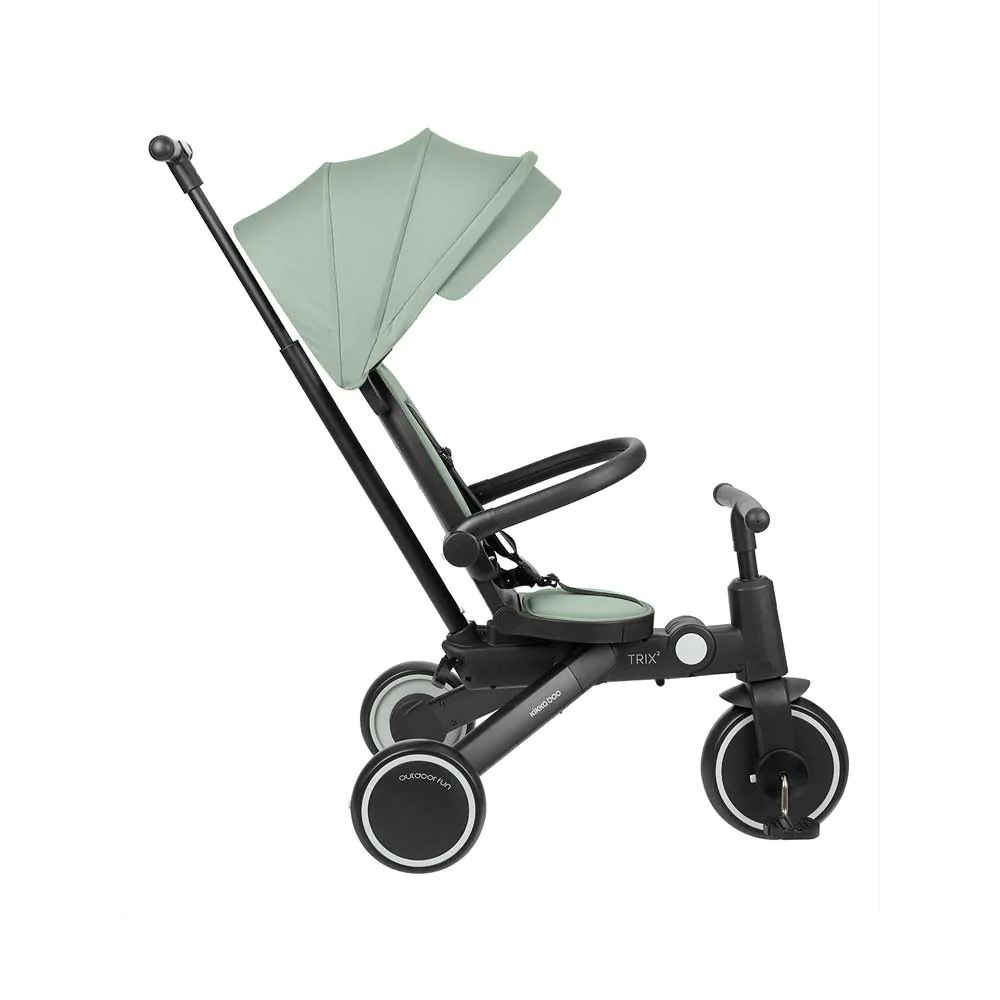 Tricicleta pliabila 8 in 1 Kikka Boo Trix 2 360 2025 Verde Menta - poza 4