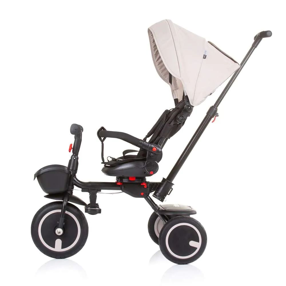 Tricicleta pliabila cu scaun reversibil 360 Chipolino Quick Fold 2023 Sand - poza 4