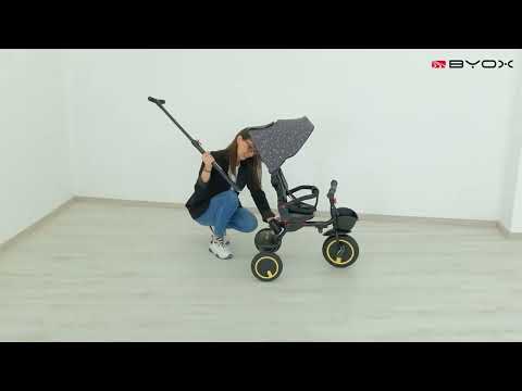 Tricicleta pliabila cu sezut reversibil Byox Orion Albastru - poza 2