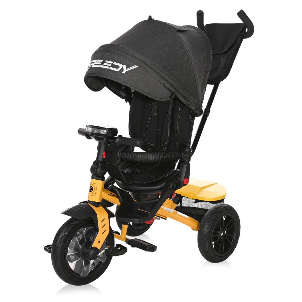 Tricicleta reversibila Lorelli Speedy Air Galben cu Negru - poza 1