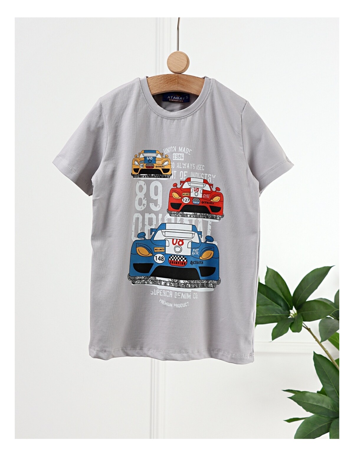 Tricou Race Fast Cars, model gri