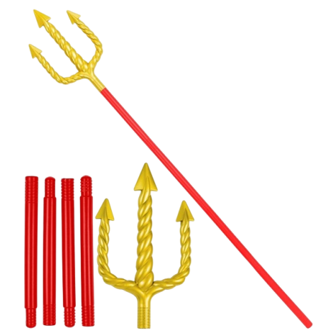 Trident extensibil rosu - poza 1