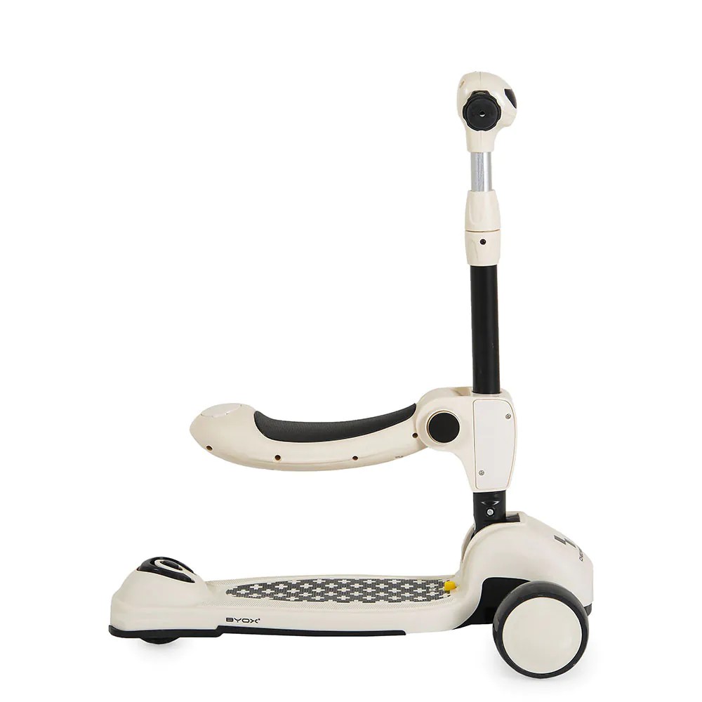 Trotineta 2 in 1 cu 3 roti Byox Checkmate Royal White - poza 3