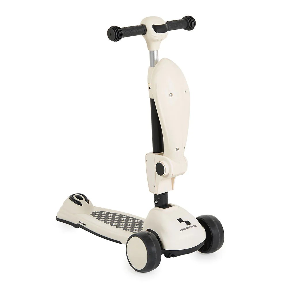 Trotineta 2 in 1 cu 3 roti Byox Checkmate Royal White - poza 5