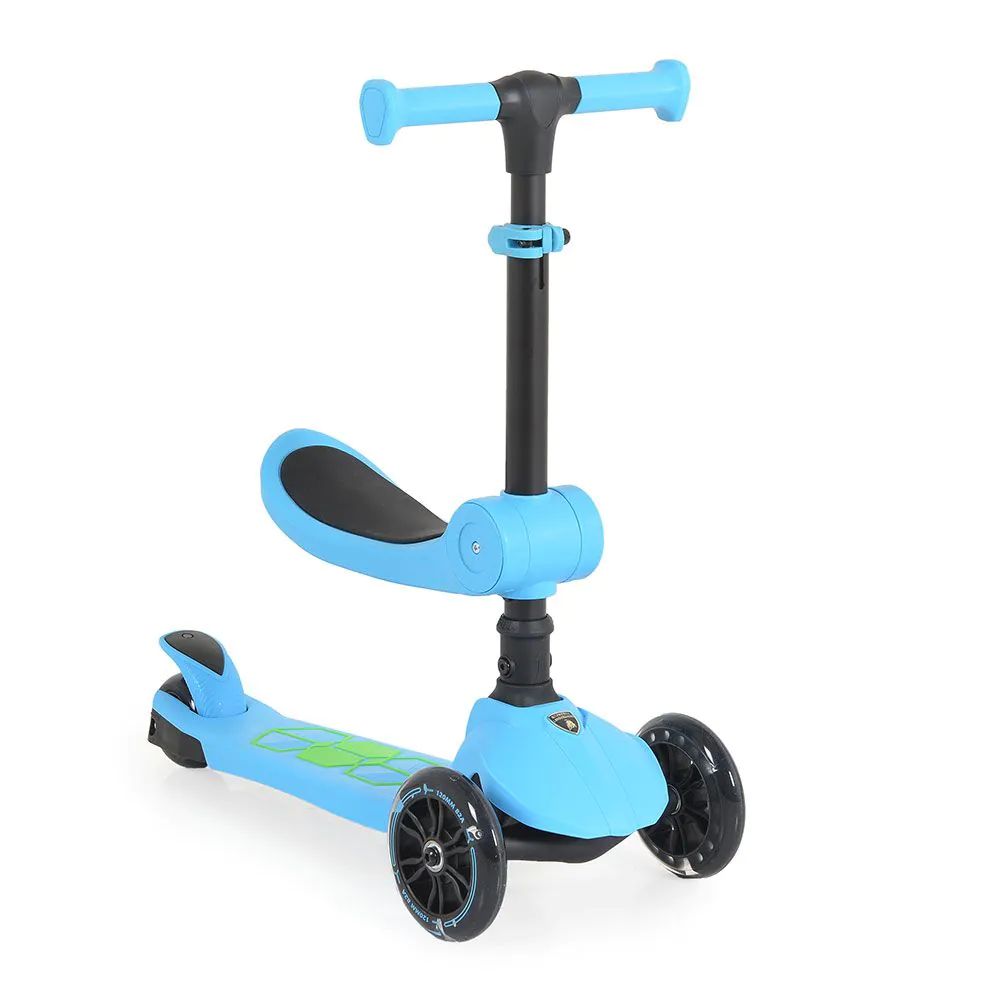 Trotineta 2 in 1 cu 3 roti Moni Lamborghini Albastru - poza 1