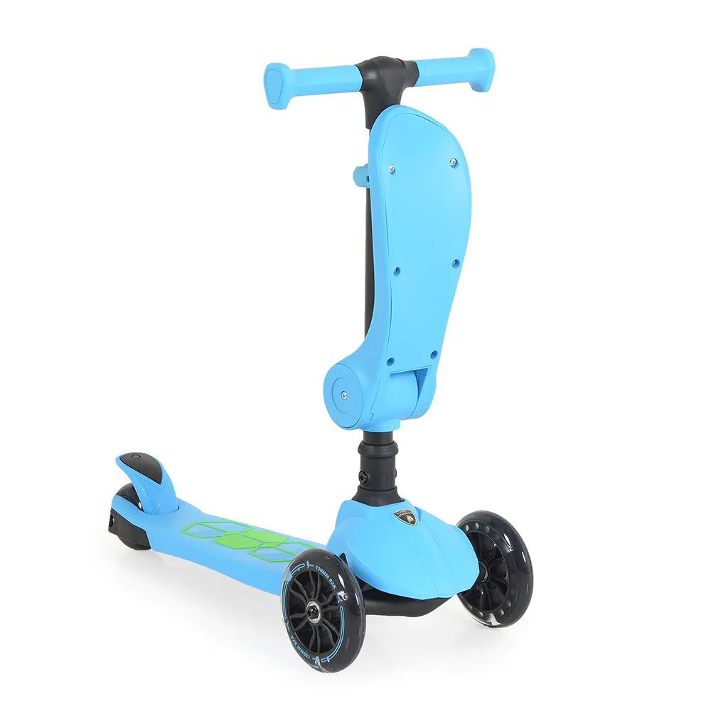 Trotineta 2 in 1 cu 3 roti Moni Lamborghini Albastru - poza 2