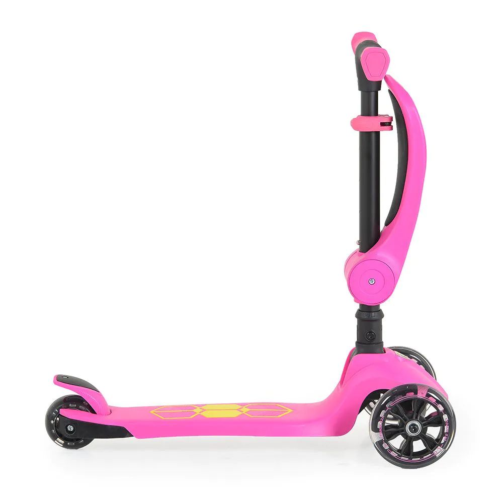 Trotineta 2 in 1 cu 3 roti Moni Lamborghini Roz - poza 3