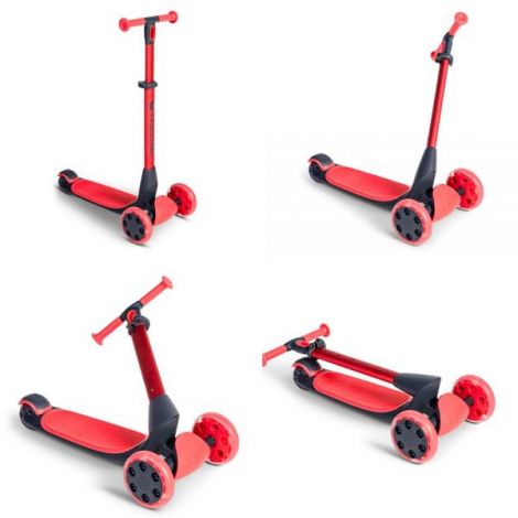 Trotineta 5-in-1 Yvolution Y Glider Luna Red - poza 3