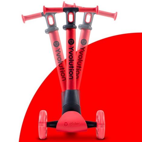 Trotineta 5-in-1 Yvolution Y Glider Luna Red - poza 5