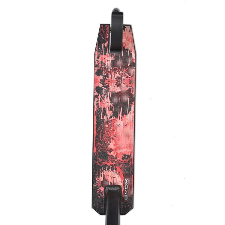 Trotineta aluminiu cu 2 roti pentru fete peste 10 ani Freestyle Stunt Shock for Tricks rosu - poza 3