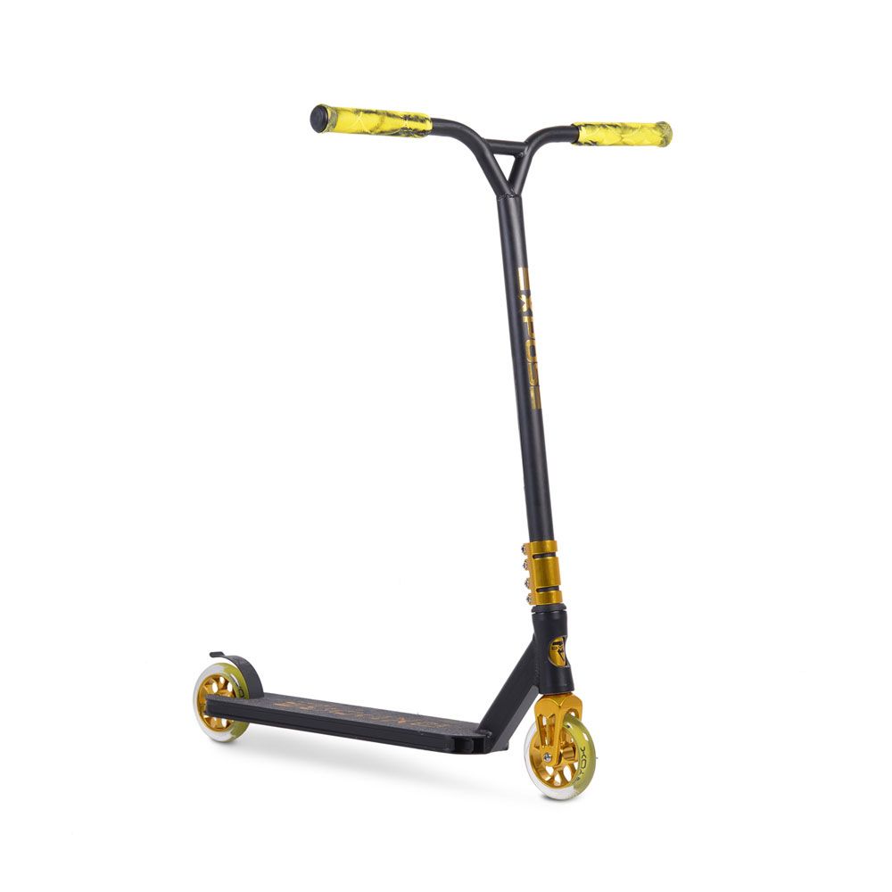 Trotineta aluminiu cu 2 roti unisex peste 10 ani Freestyle Stunt Expose for Tricks auriu - poza 1