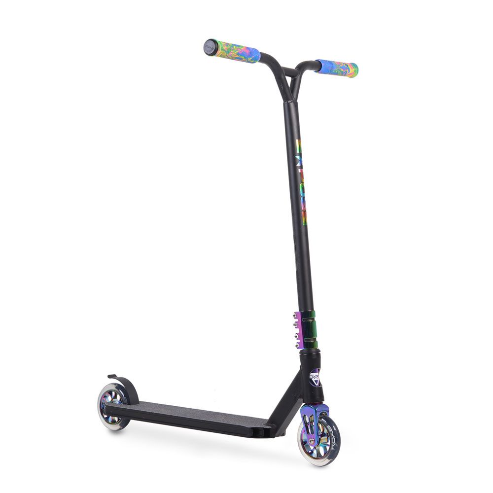 Trotineta aluminiu cu 2 roti unisex peste 10 ani Freestyle Stunt Expose for Tricks curcubeu - poza 1