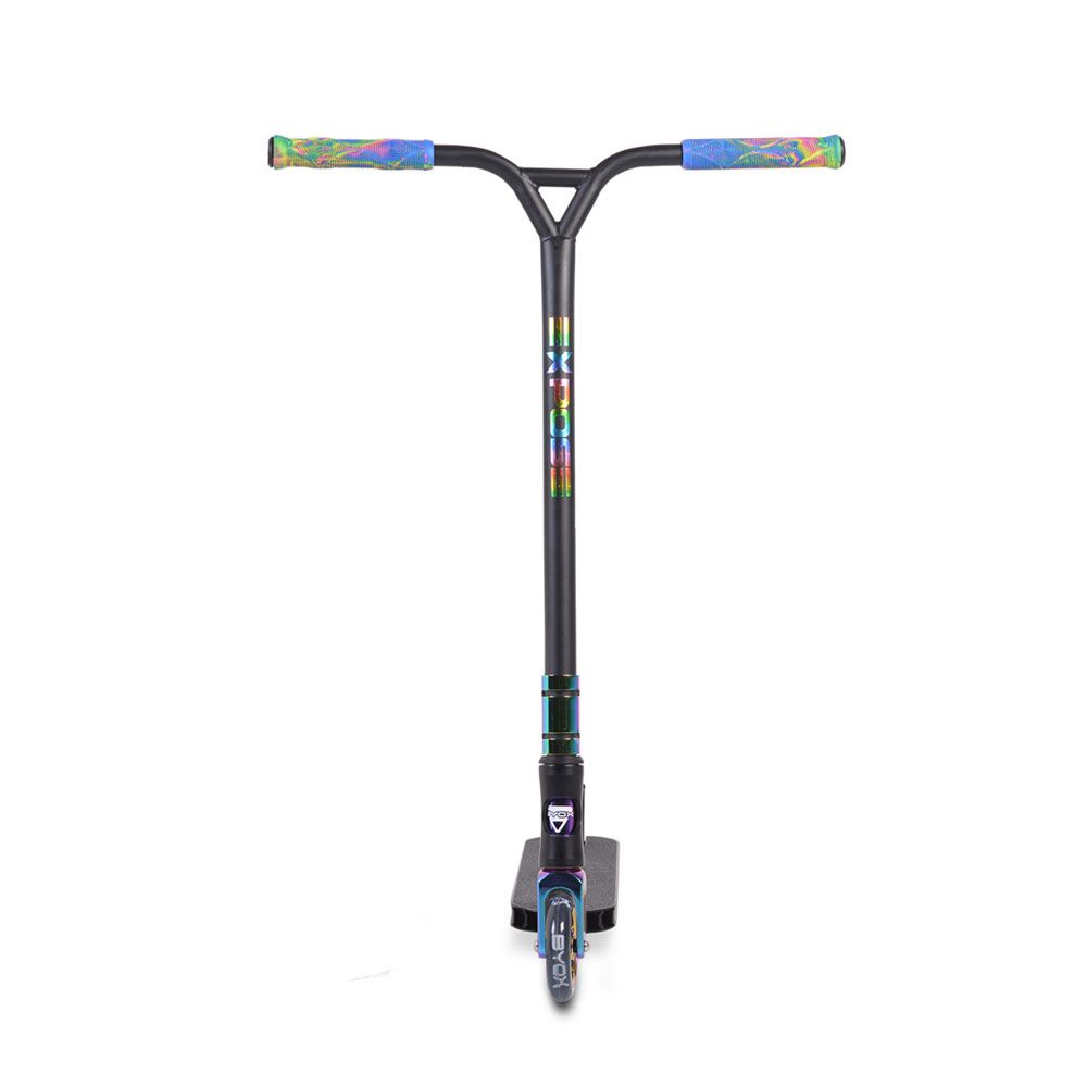 Trotineta aluminiu cu 2 roti unisex peste 10 ani Freestyle Stunt Expose for Tricks curcubeu - poza 3
