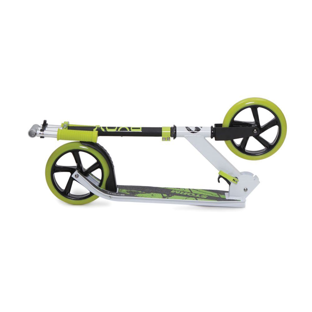 Trotineta aluminiu pliabila cu 2 roti pentru baieti peste 8 ani Moni Byox Storm verde - poza 4