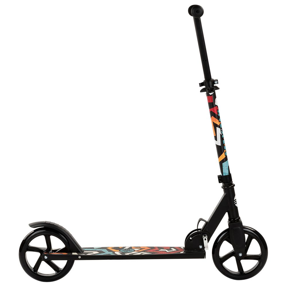 Trotineta cu 2 roti pentru baieti peste 8 ani Kikka boo Makani Argus Geometrics Black - poza 2