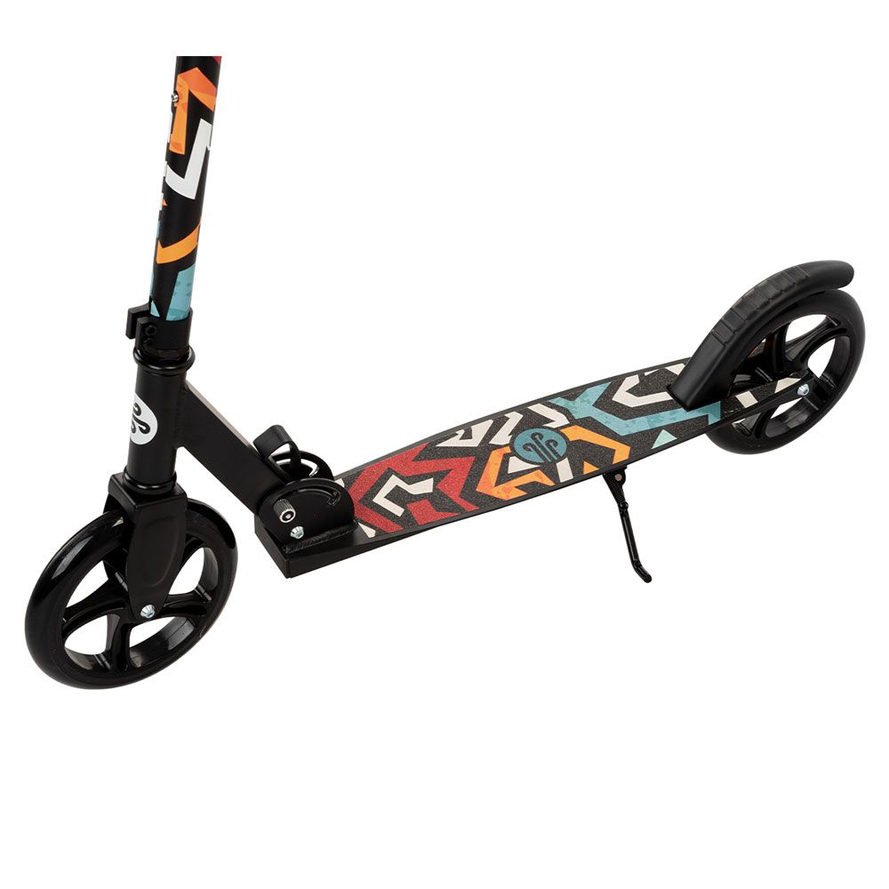 Trotineta cu 2 roti pentru baieti peste 8 ani Kikka boo Makani Argus Geometrics Black - poza 4