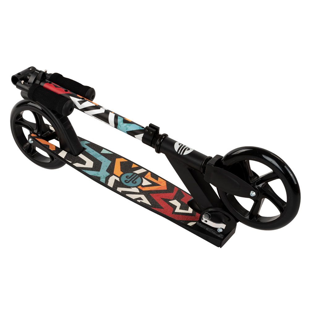 Trotineta cu 2 roti pentru baieti peste 8 ani Kikka boo Makani Argus Geometrics Black - poza 5