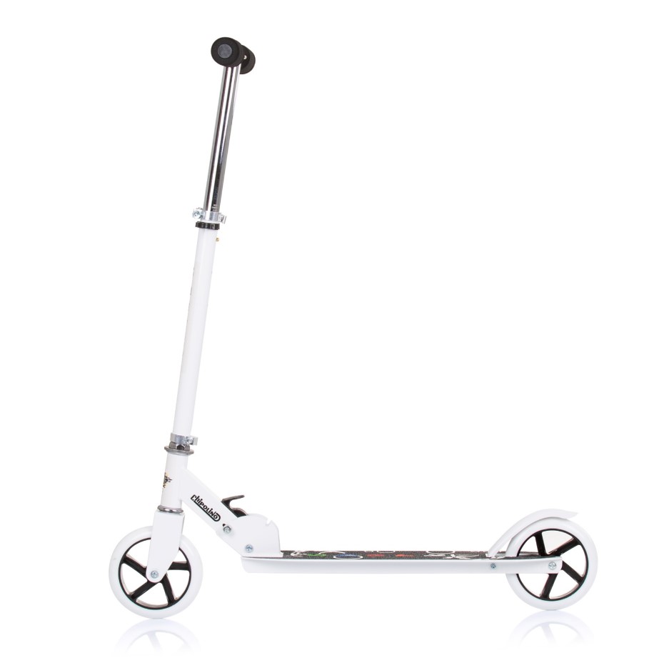 Trotineta cu 2 roti, unisex, peste 6 ani, Chipolino Sharky Alba - poza 2
