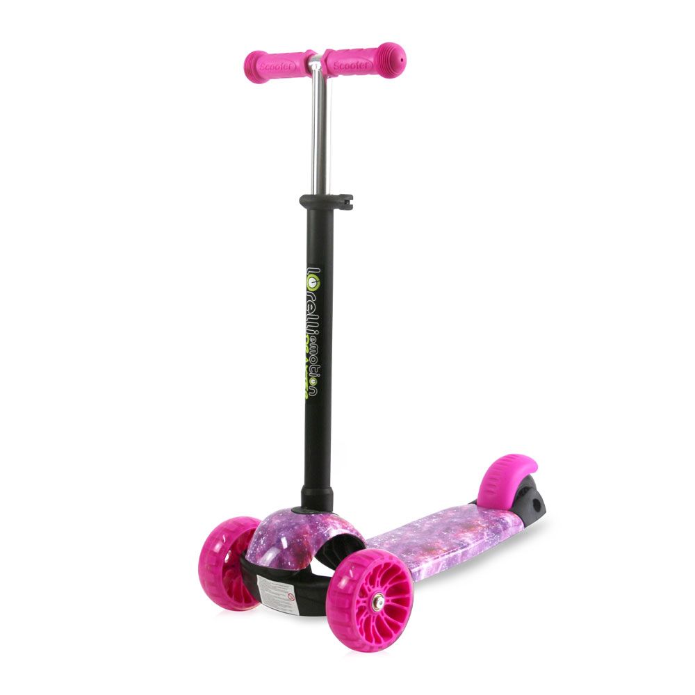 Trotineta cu 3 roti Lorelli Draxter Pink Galaxy - poza 1