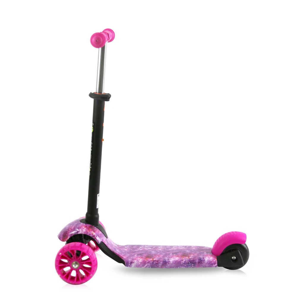 Trotineta cu 3 roti Lorelli Draxter Pink Galaxy - poza 4