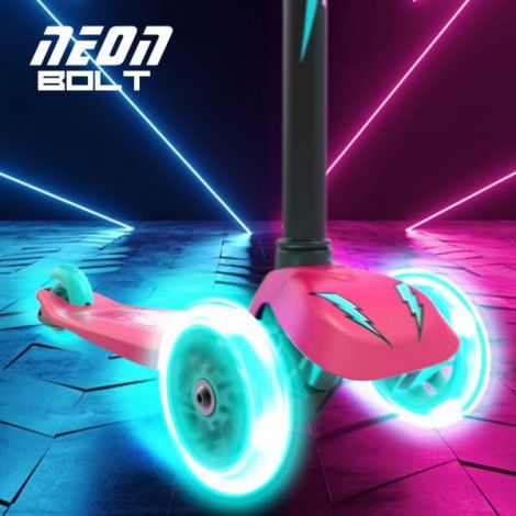 Trotineta cu 3 roti Neon Bolt Pink - poza 3