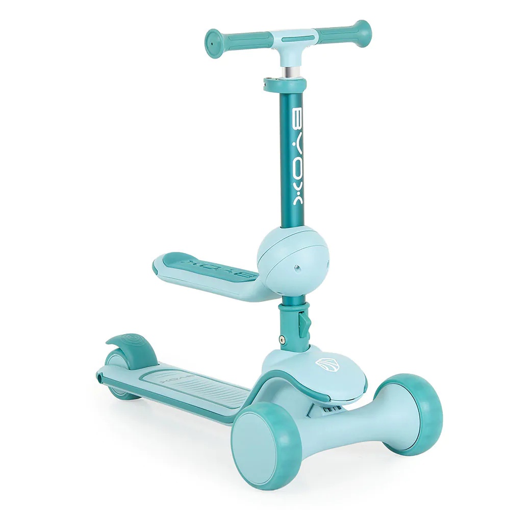 Trotineta cu 3 roti pentru baieti Byox Evo Verde Menta - poza 1