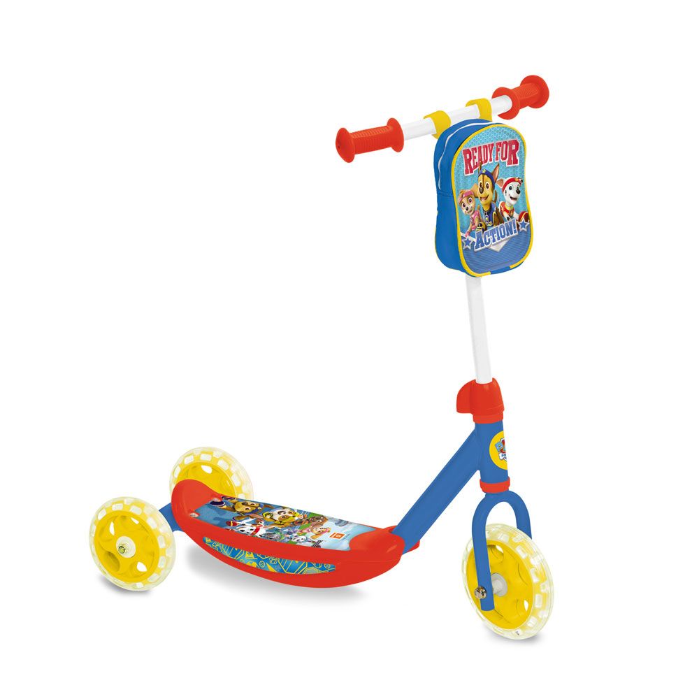 Trotineta cu 3 roti pentru baieti peste 2 ani Mondo Paw Patrol rosu albastru - poza 1