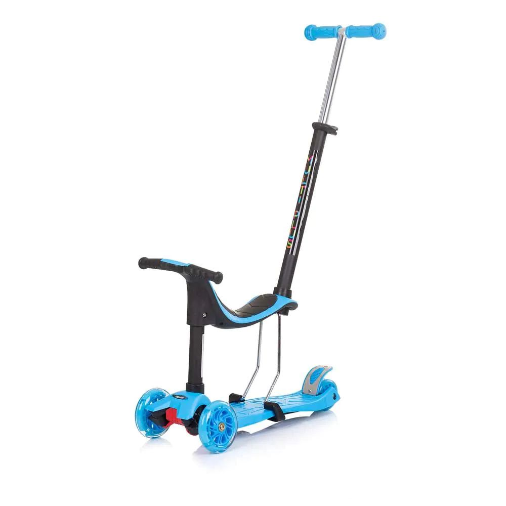 Trotineta cu 3 roti, pentru baieti, peste 3 ani, Chipolino Multi Plus Albastra - poza 1