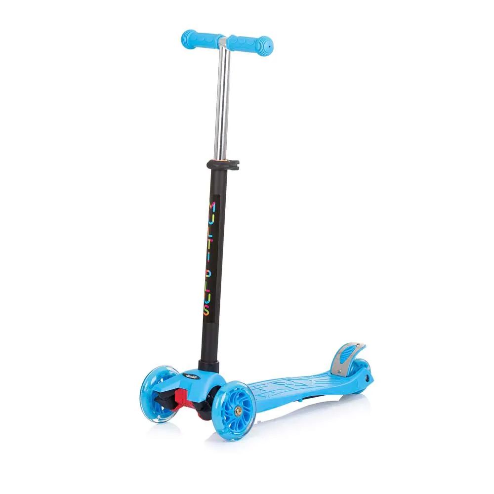 Trotineta cu 3 roti, pentru baieti, peste 3 ani, Chipolino Multi Plus Albastra - poza 5