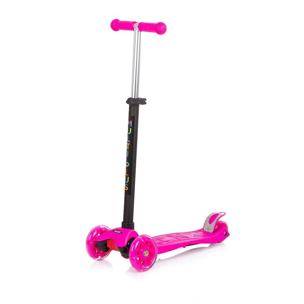 Trotineta cu 3 roti, pentru fete, peste 3 ani, Chipolino Multi Plus Roz - poza 5