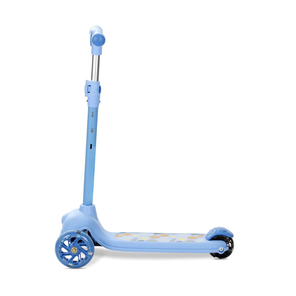 Trotineta cu 3 roti si anvelope cu lumini Lorelli Jester Albastra - poza 2