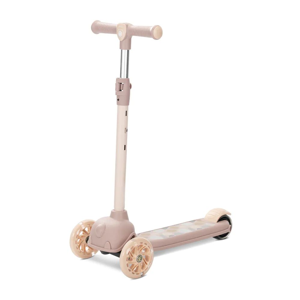 Trotineta cu 3 roti si anvelope cu lumini Lorelli Jester Bej - poza 1