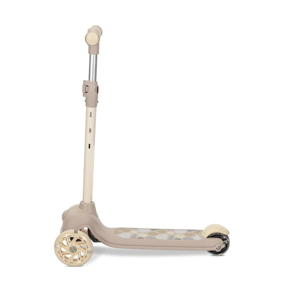 Trotineta cu 3 roti si anvelope cu lumini Lorelli Jester Bej - poza 2