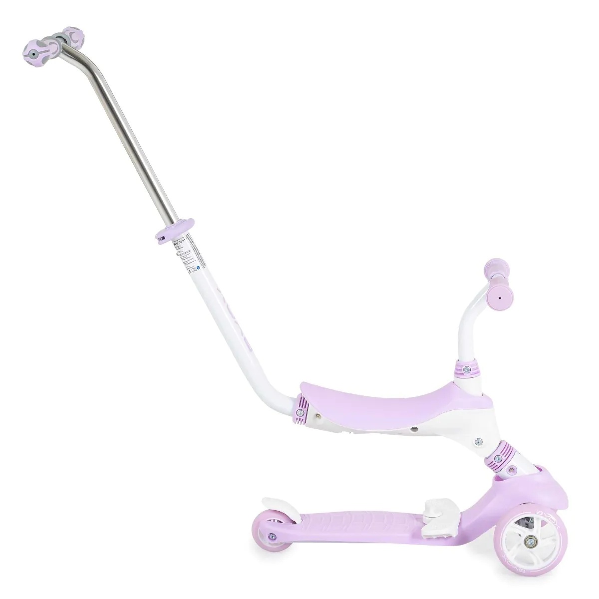 Trotineta cu 3 roti si maner de control parental pentru fete Byox Tristar Mov - poza 2