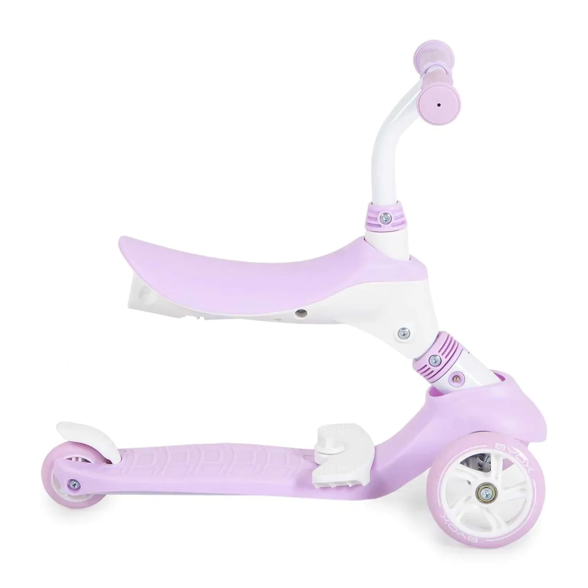 Trotineta cu 3 roti si maner de control parental pentru fete Byox Tristar Mov - poza 4