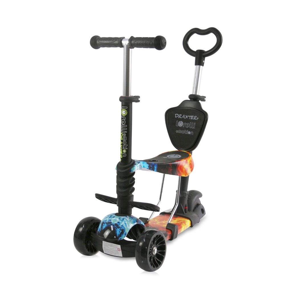 Trotineta cu 3 roti si scaun Lorelli Draxter Plus Red Flame - poza 1